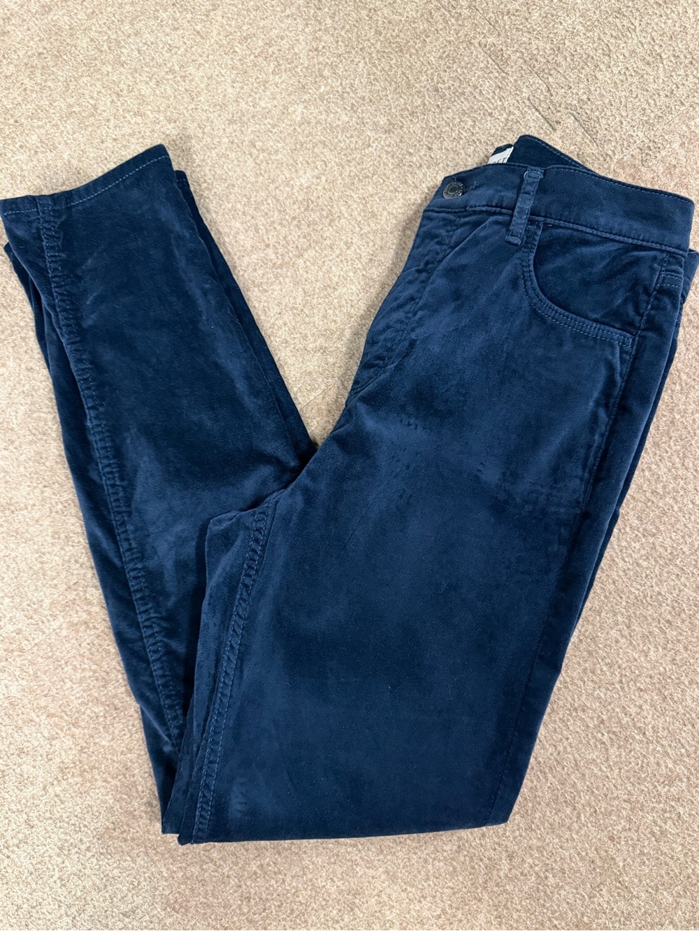 Loft Navy Blue Velvet Pants